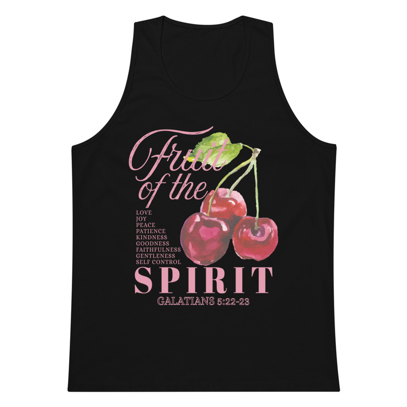 Fruit Of The Spirit: Uplifting Faith Aesthetic Men’s premium tank top